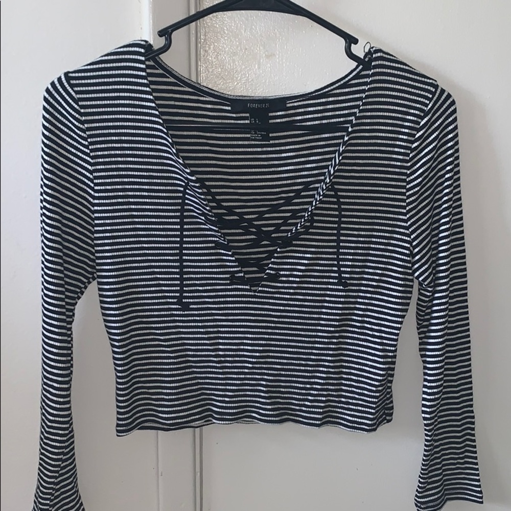 Striped Crop Top